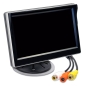 Preview: Ampire RVM050 5" TFT-Monitor im Aufbaugehäuse mit Halterung
