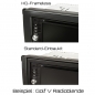 Preview: Radioblende VW Golf, Passat, Tiguan / Seat Leon / Skoda Octavia (2 DIN Einbauset HQ Piano Black)