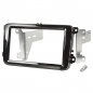 Preview: Radioblende VW Golf, Passat, Tiguan / Seat Leon / Skoda Octavia (2 DIN Einbauset HQ Piano Black)