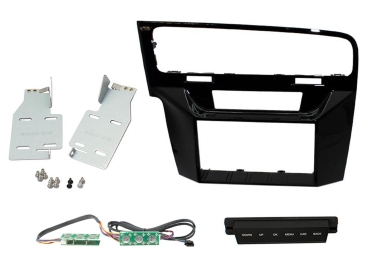 Radioblende VW Golf 7 (2 DIN Einbauset schwarz) (CT23VW12L)