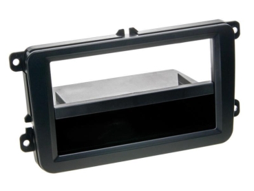 Radioblende VW Golf, Passat, Tiguan / Seat Leon / Skoda Octavia (1 DIN mit Ablagefach) (CT24VW18)