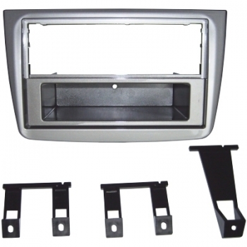 Radioblende Alfa Mito ab 2008 Dunkelsilber (1 DIN mit Ablagefach)