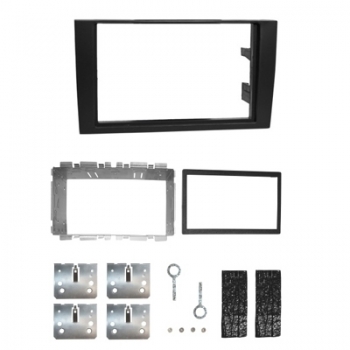Radioblende Audi A4 2002 bis 2007 (2 ISO Einbauset)