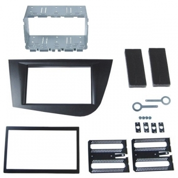 Radioeinbauset Seat Leon 2005 bis 2010, schwarz (2 ISO)