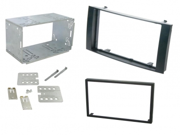 Radioblende VW Multivan T5, Touareg, Transporter ab 2003 (2 DIN Einbauset) (CT23VW04A)