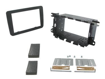 Radioblende VW Golf, Passat, Tiguan / Seat Leon / Skoda Octavia Softtouch (2 DIN Einbauset) (CT23VW07)
