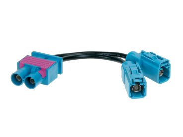 ACV 1524-22 | Antennenadapter Doppelfakra (m) auf 2x Fakra (f)