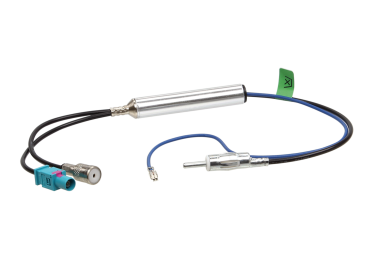 ACV 1524-26 | Antennenadapter ISO (f) / Fakra (m) auf DIN (m) mit 12V Phantomspeisung