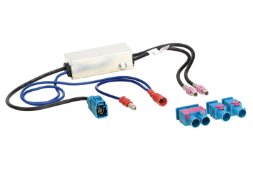 ACV 1524-28 | Antennenadapter Fakra (m) auf Fakra (f) mit 12V Phantomspeisung