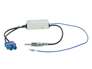 ACV 1524-77 | Antennenadapter Doppelfakra (m) auf DIN (m) mit 12V Phantomspeisung
