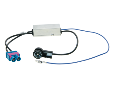 ACV 1524-88 | Antennenadapter Fakra (m) auf ISO (m) mit 12V Phantomspeisung