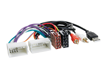 ACV 1140-44 | ISO Adapterkabel Hyundai / Kia (24 Pin / 18 Pin) mit USB und AUX