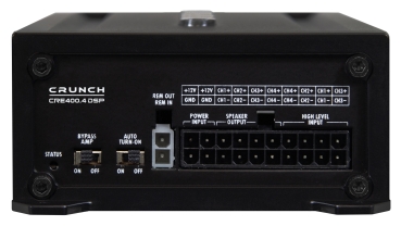 Preview: Crunch CRE400.4DSP-ISO.M12 | 4-Kanal Verstärker mit 6-Kanal DSP, inkl. fahrzeugspezifischem Adapter Preview: Crunch CRE400.4DSP-ISO.M12 | 4-Kanal Verstärker mit 6-Kanal DSP, inkl. fahrzeugspezifischem Adapter