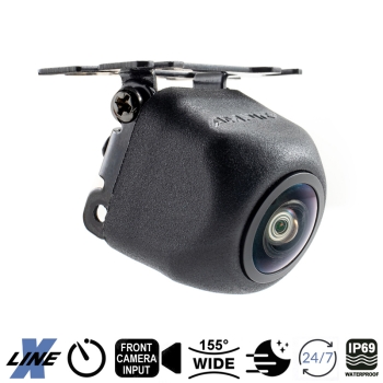Ampire KTX802 Mini Farb-Rückfahrkamera, Aufbau mit 155°, Frontkamera Eingang