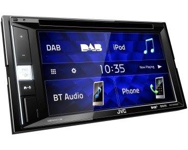 JVC KW-V255DBT Digital-Media-Receiver mit DAB+ und Bluetooth (mit Antenne)