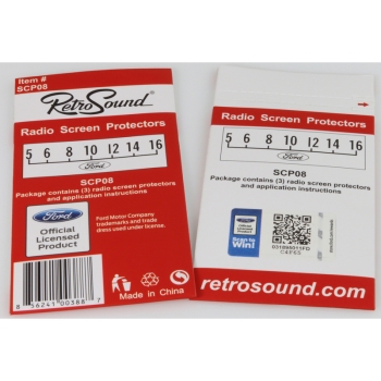 Preview: Retrosound SCP08 Displayschutzfolie Ford 3er Set