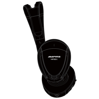 Ampire HP301 Infrarot Kopfhörer faltbar mit Tasche