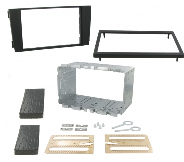 Radioblende Audi A6 2001 bis 2004 (2 ISO Einbauset) (CT23AU03A)