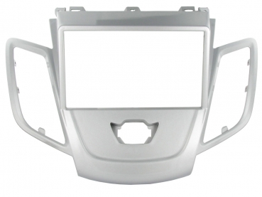 Radioblende Ford Fiesta ab 2008 ohne Display silber (2 DIN Einbauset) - (CT23FD16)