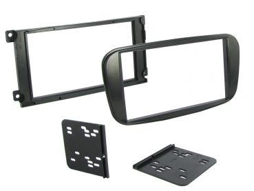 Radioblende Ford Focus, Galaxy, Kuga, Mondeo, S-Max hochglanz schwarz (2 DIN Einbauset)(CT23FD333)