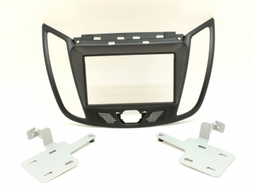 Radioblende Ford Kuga ab 2013 schwarz matt (2 DIN Einbauset) - (CT23FD41)