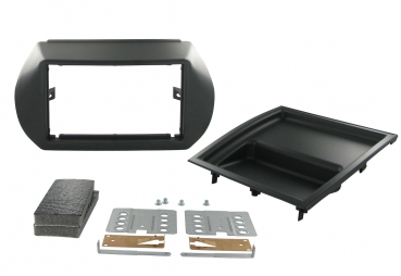 Radioblende Fiat Fiorino und Qubo ab 2008 (2 DIN Einbauset) (CT23FT09)