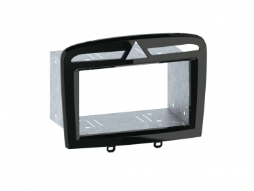 Radioblende Peugeot 308 und RCZ schwarz (2 DIN Einbauset)(CT23PE09)