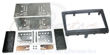 Radioblende Porsche 911, Boxster, Cayman schwarz (2 DIN Einbauset)(CT23PO04)