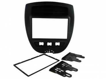 Radioblende Citroen C1, Toyota Aygo, Peugeot 107 ab 2005 (2 DIN Einbauset)