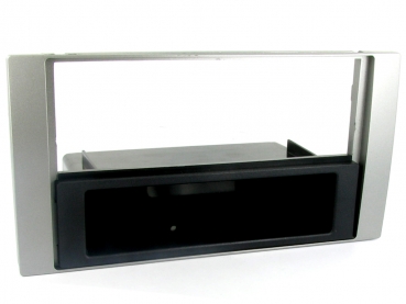 Radioblende Ford C-Max, Focus, Fusion, Galaxy, Kuga, S-Max, Transit ab 2004 silber (1 DIN) (CT24FD28)