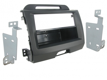 Radioblende Kia Sportage ab 2010 dunkelgrau (CT24KI18)