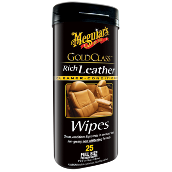 Meguiars Gold Class Rich Leather Cleaner & Conditioner Wipes