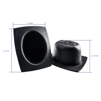 Preview: Metra VXT57 Lautsprecher-Schutzgehäuse aus Schaumstoff, oval, 4x7