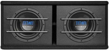 Hifonics Titan TD200R | 2 x 20 cm Bassreflex Subwoofer