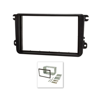 Radioblende VW Golf, Passat, Tiguan / Seat Leon / Skoda Octavia (2 DIN Einbauset)