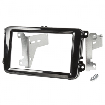 Radioblende VW Golf, Passat, Tiguan / Seat Leon / Skoda Octavia (2 DIN Einbauset HQ Piano Black)