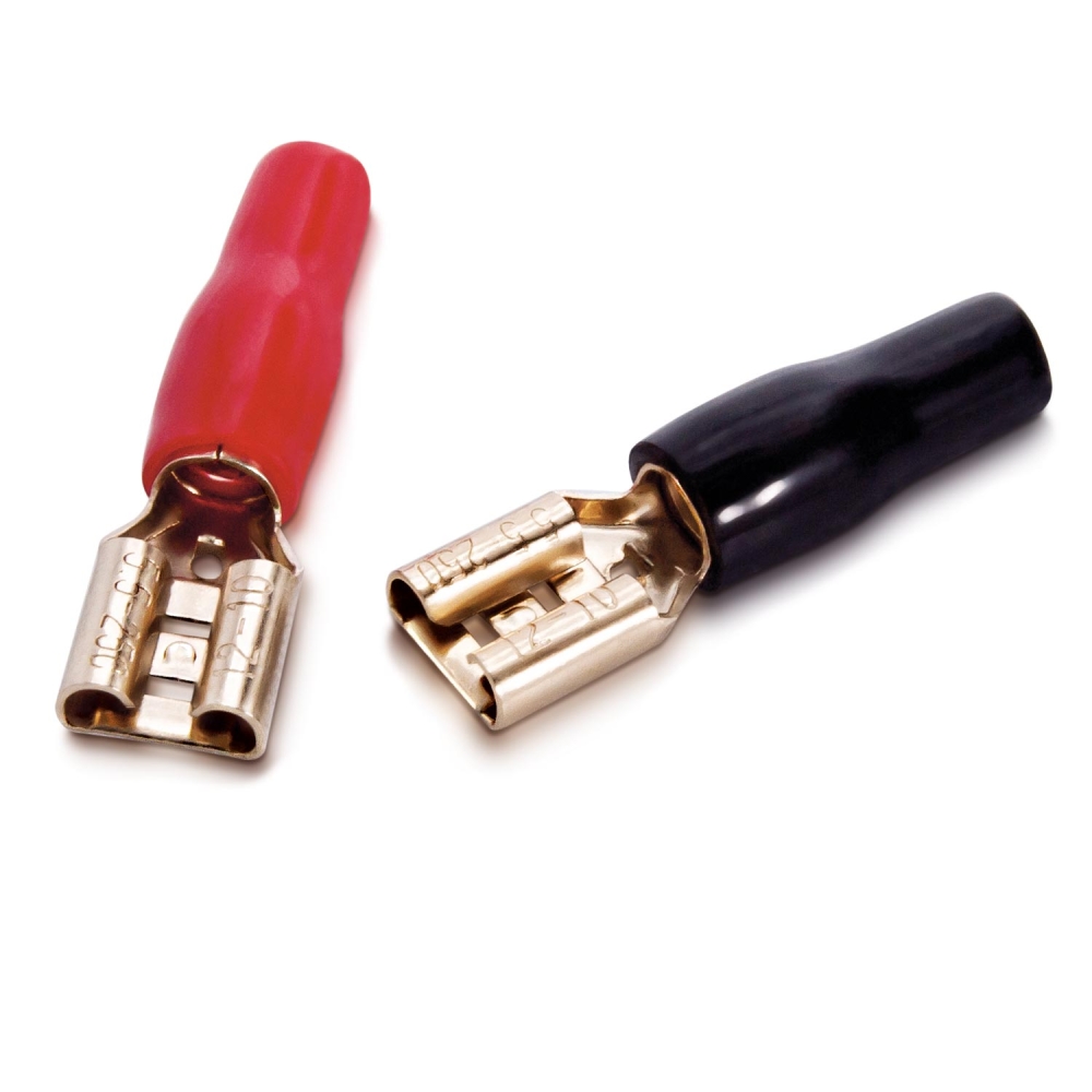 Sinuslive Flachsteckhülsen Set bis 6,0mm2 vergoldet (20x 6,3mm)