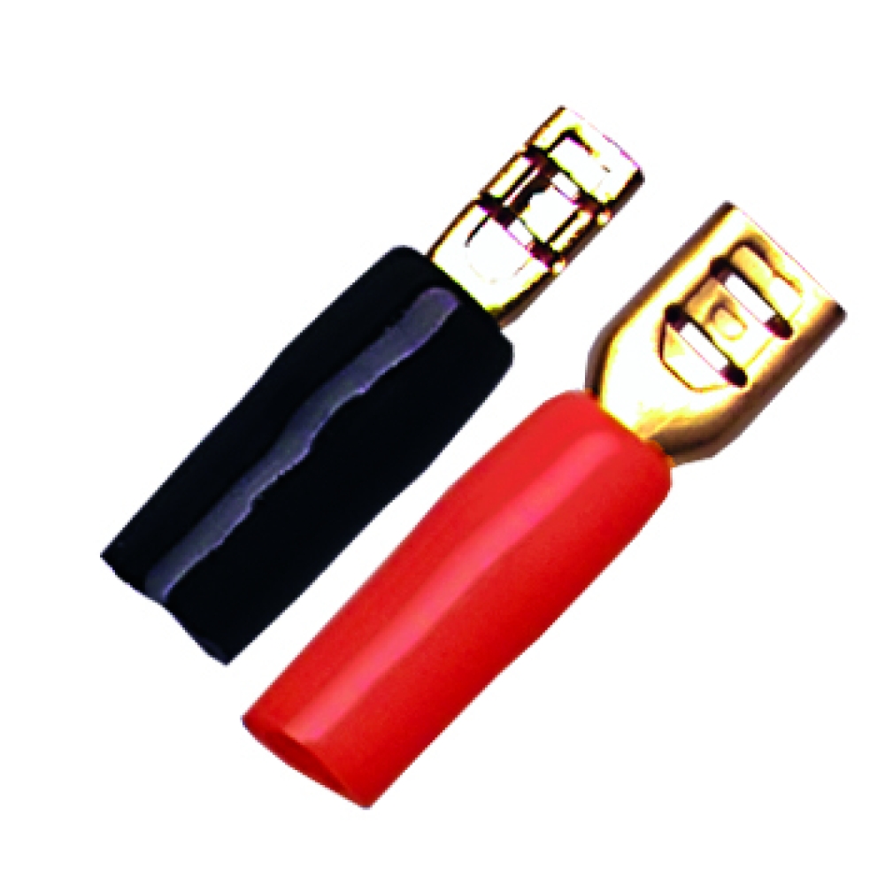 Sinuslive Flachsteckhülsen Set bis 4,0mm2 vergoldet (12x 2,8mm & 12x 4,8mm)