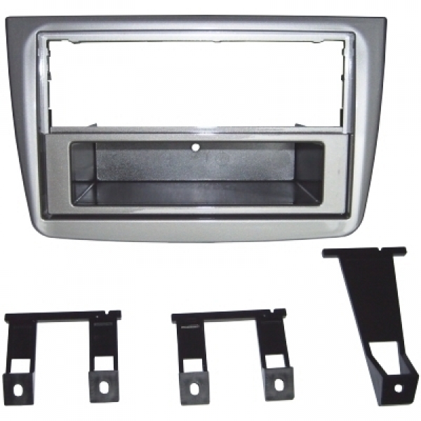 Radioblende Alfa Mito ab 2008 Dunkelsilber (1 DIN mit Ablagefach)