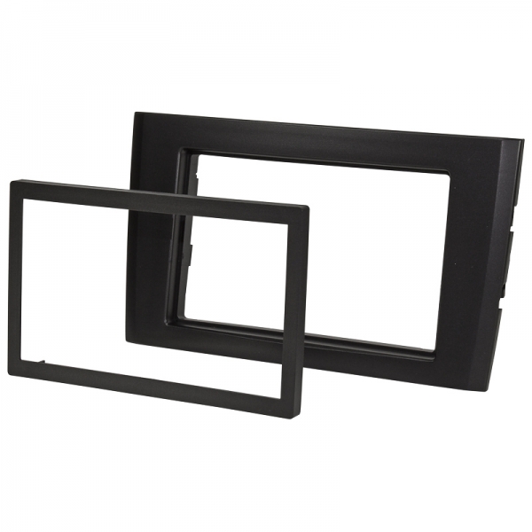 Radioblende Volvo XC90 ab 2006, schwarz/anthrazit (2 ISO)