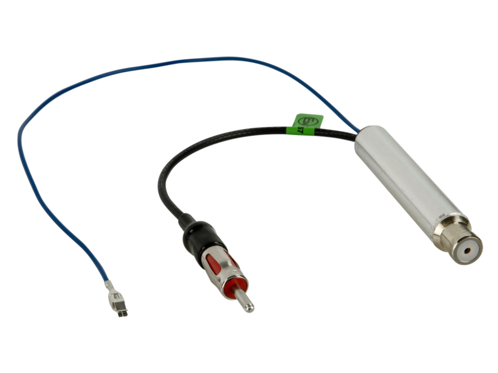 ACV 1500-03-1 | Antennenadapter ISO (f) auf DIN (m) mit 12V Phantomspeisung (LEONI Pro Serie)