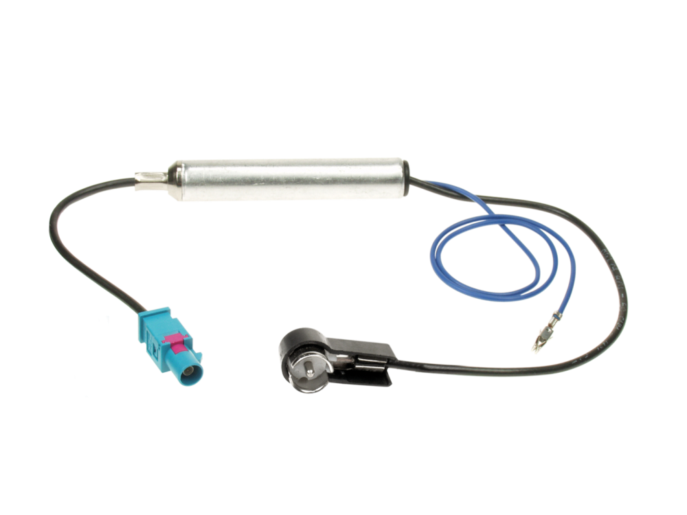 ACV 1524-04 | Antennenadapter Fakra (m) auf ISO (m) mit 12V Phantomspeisung