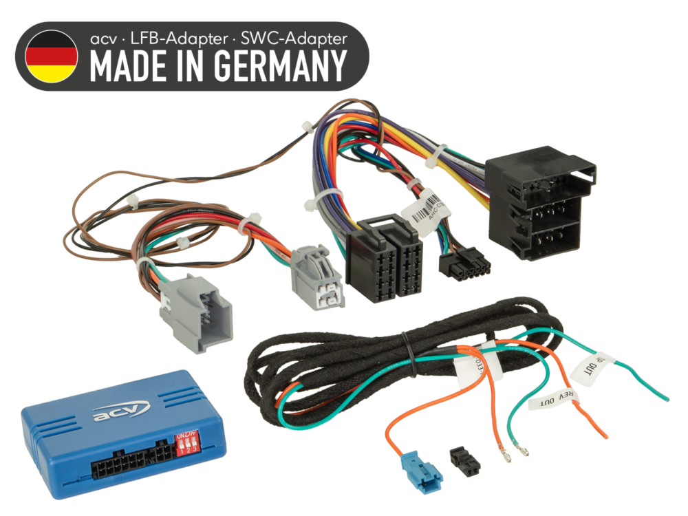 ACV 42a-1094-026 | Lenkradinterface Fiat Ducato 11/2021-2024 mit ISO / Mini ISO Telefon