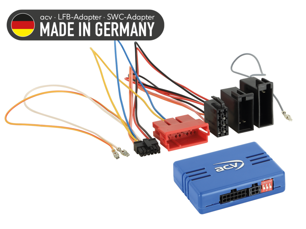 ACV 42a-1324-003 | Lenkradinterface Audi A2, A3, A4, A6, TT (ISO / Mini-ISO)