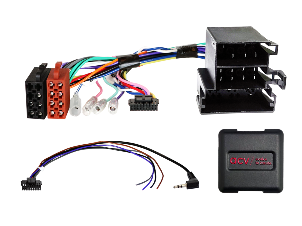 ACV 42xfa004 | Lenkradinterface Alfa Romeo / Citroen / Ford / Fiat / Opel / Peugeot (Mini ISO)
