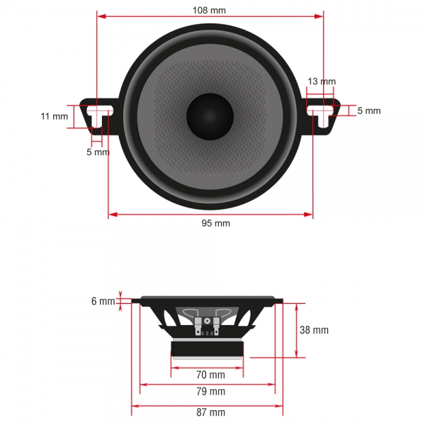 Ampire CP87 | 8.7 cm Lautsprecher
