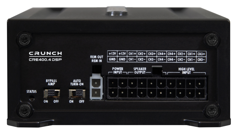 Crunch CRE400.4DSP-ISO.M14 | 4-Kanal Verstärker mit 6-Kanal DSP, inkl. fahrzeugspezifischem Adapter