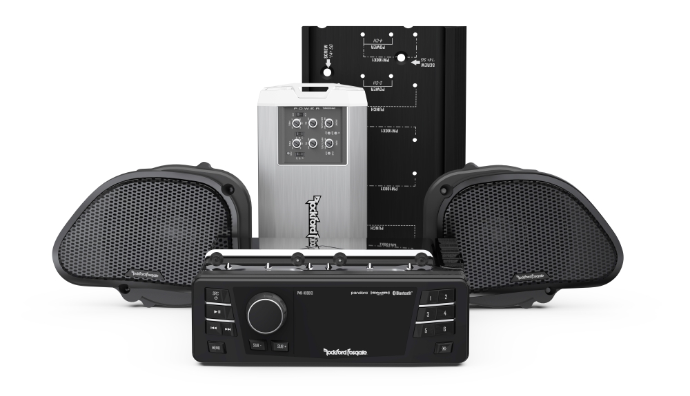 Rockford Fosgate HD9813RG-STAGE2 Kit für Harley Davidson