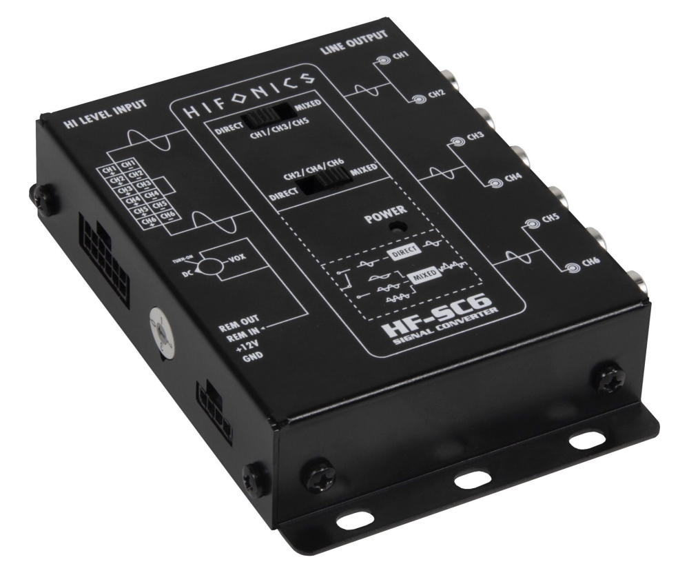 Hifonics HF-SC6 | 6-Kanal High-Low Converter (mit EPS)