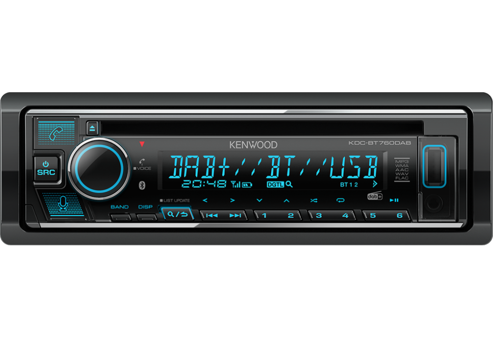 Kenwood KDC-BT760DAB CD/USB-Receiver mit Bluetooth und DAB+ (inkl. Antenne)